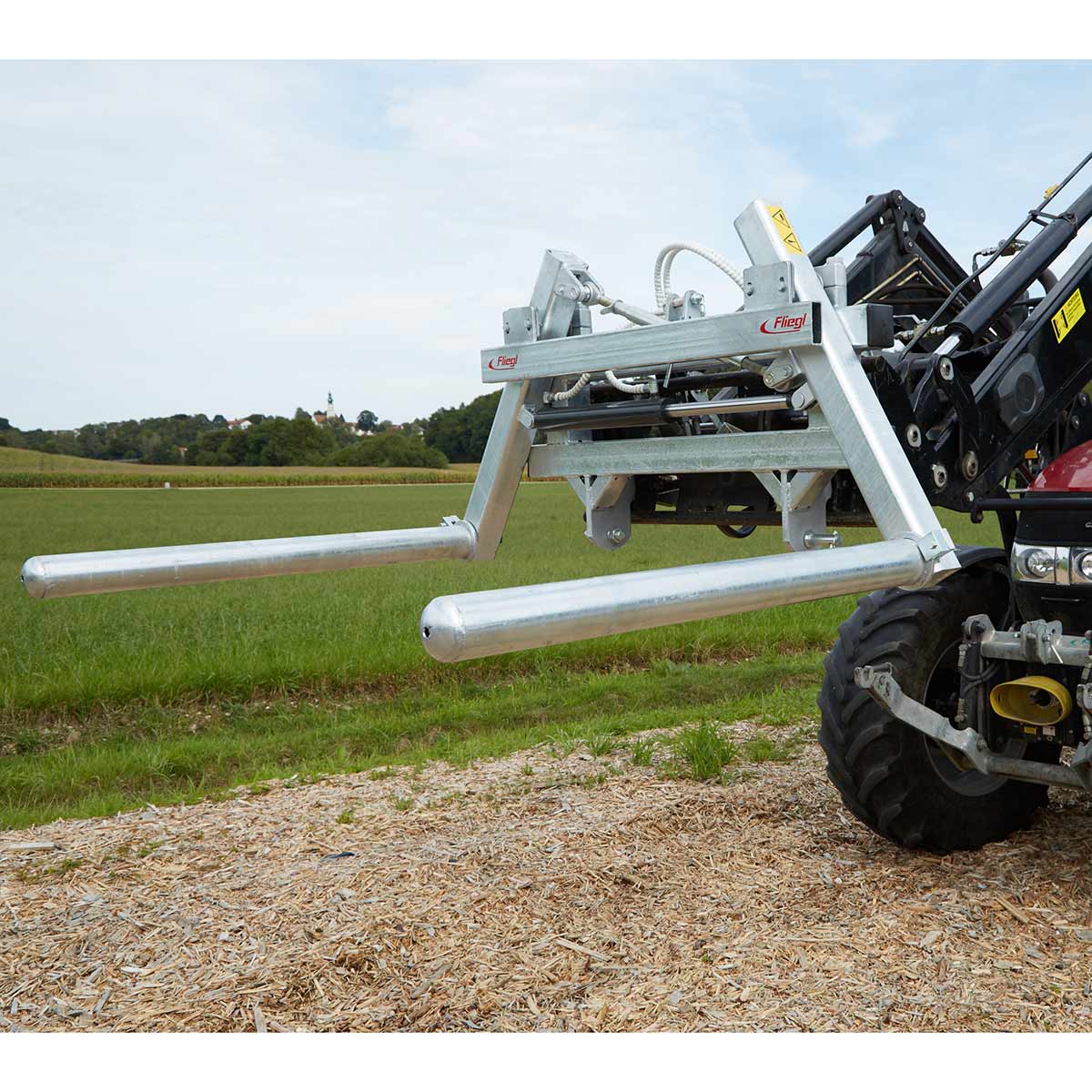 Dispositif de transport de balles rondes « Swing-Flexi »