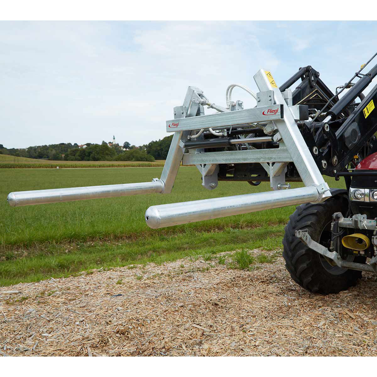 Dispositif de transport de balles rondes « Swing-Flexi »